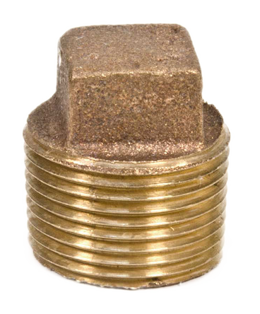 3/8 BR SOLID SQUARE HEAD PLUG