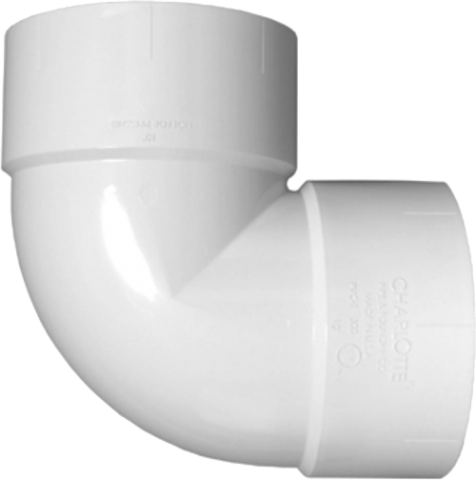 1½" 90° STR VENT ELBOW